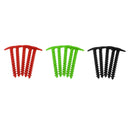 15Pcs Nylon Plastic Tent Pin Tent Peg Spiral Nail for for Snow/Mud Ground