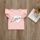 Summer Girl Clothes Set Short Fashion Pink Tops Plaid Short Pants Clothes S