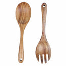 Housewares Socorro Salad Servers,Wood,Natural