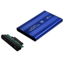 USB 2.0 External 2.5" IDE HDD Enclosure Case Blue For Laptop U1E3