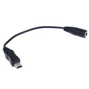 Mini USB Male to 3.5mm Jack Female Audio Cable Mic Adapter Headphone Earphon Kw