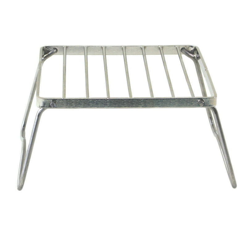Stainless Steel Foldable Cooking Pot Stove Burner Support Stand Rack Picnic BBQ