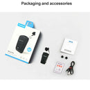 Stereo Wireless Clip-on Earbuds Earphone Bluetooth Headset Retractable Black
