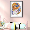 5D DIY Special Shaped Diamond Painting Fox Pattern Cross Stitch Wall Decor