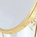 1X(Metal Decorative Mirror Lady Desktop Makeup Mirror Crafts Three-Dimensio