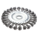 2 x Durable Twist Knot Wire Wheel Brush Fits for Grinding/Dusting/Polishing