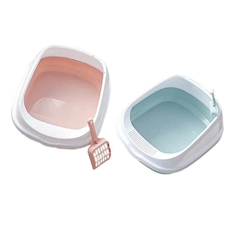 2Pcs 16'' Open Top Cat Litter Box Cats Litter Box