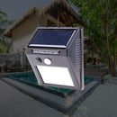 Waterproof 20-LED Solar Powered PIR Motion Sensor Wall Light Outdoor Garden Lamp
