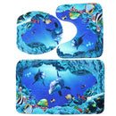 3 pcs Bathroom Set Bath Rug Bath Mat Cover Toilet mat OZ