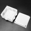 White ABS IP65 Waterproof Enclosure Square Junction Box 100x100x70mm G3S5
