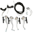 Aluminum Alloy Bike Bicycle V Brake Caliper Brakes Lever Kit Set Replacement