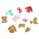 5pcs Metal Christmas Clothes Set Cutting Dies Stencils for DIY Scrapbooking