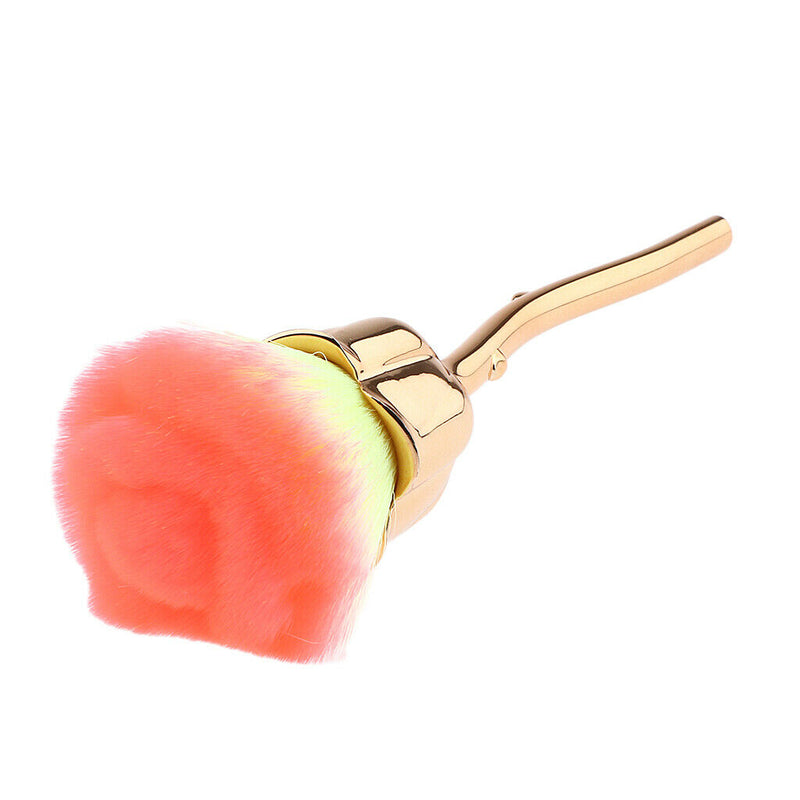 Rose Flower Soft Contour Face Powder Foundation Blush Brush Makeup Cosmetic Tool