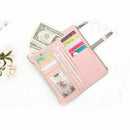 Lovely Leather Long Women Wallet Fashion Girls Change Clasp Purse Money Coi