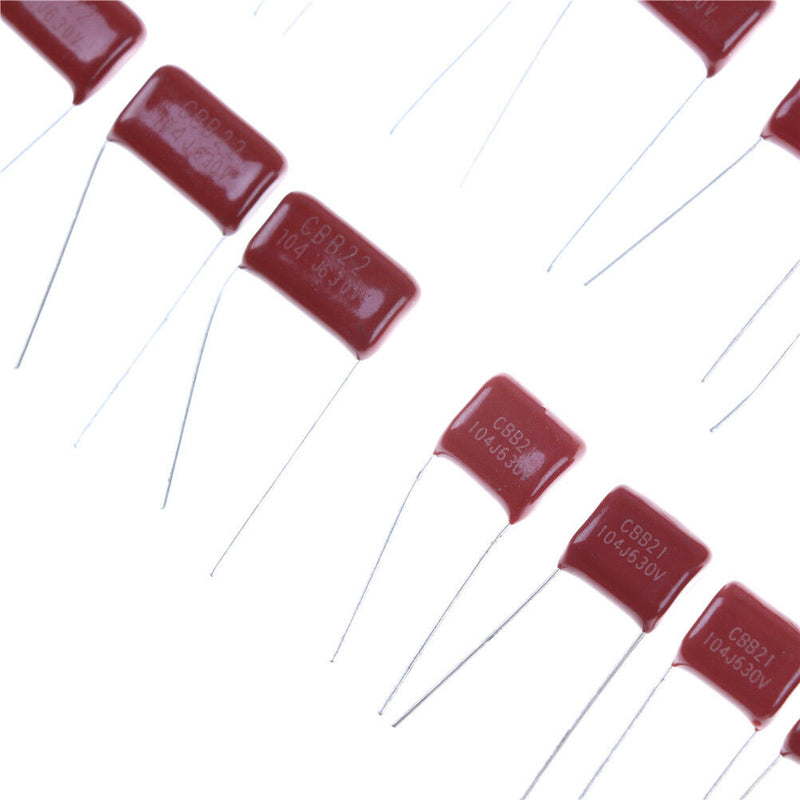 10pcs, CBB 104J 630V 100NF 0.1UF P10mm Metallized Film Capacitor B Ew