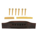 6String Rosewood Guitar Bridge Pins Saddle Nut for Acoustic Guitar Accessory