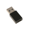Type-C Female to Type A USB3.0 Male F/M Converter Connector Adapter Black