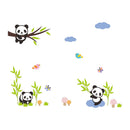 Cute Zoo Animal Panda Tree Birds Kids Roomdecor Baby Room Decals Wall StickES