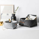 Felt Storage Box Desktop Tray Fruit Bowl Collecting Basket Sundry Collectio