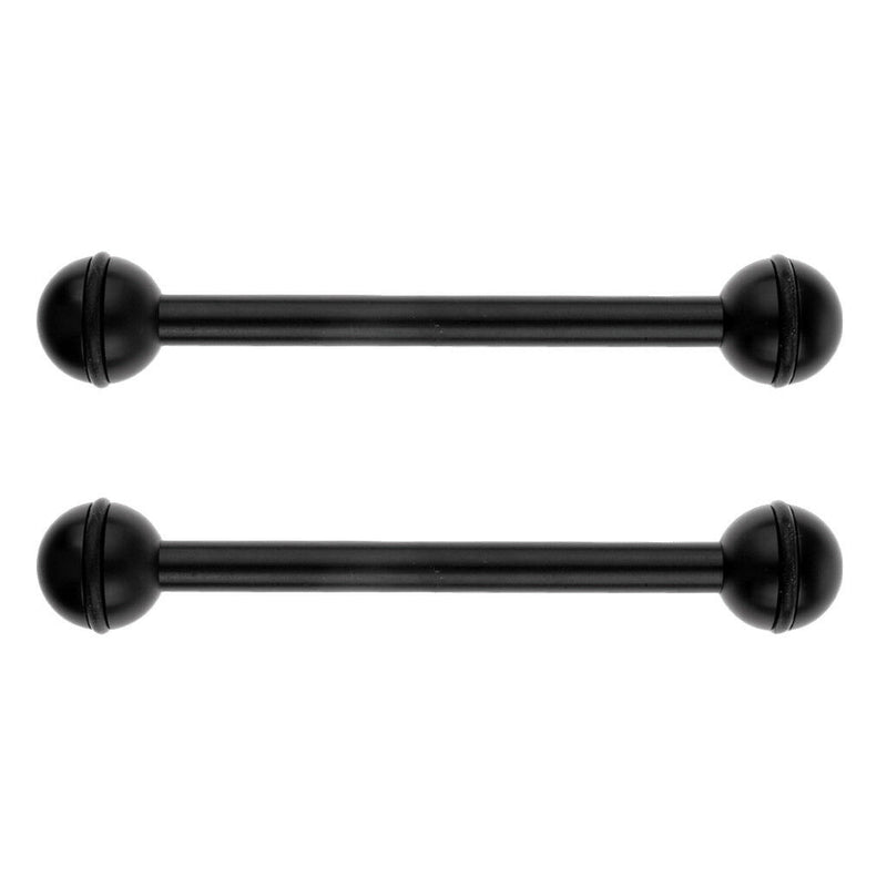 Set 2 Aluminum Alloy Double Ball Arm Adapter Connector for Underwater Camera