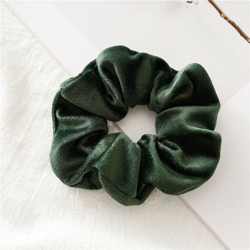 11Pcs Girls Scrunchies Velvet Hairband Elastic Hair Rope Tie Ponytail Holder