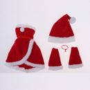 4pcs Tube Top Dress Hat Suit for 1/3 BJD Night Lolita Christmas Accessories