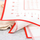 Baking Mats Silicone Cake Dough Kneading Rolling Non-Stick Sheet Red