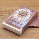 12 Set/Pack Color Printed Jewelry Necklace Packing Box Gift Box, White Wreath