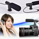 Studio Digital Video DV Stereo Recording Microphones 3.5mm for DSLR Camera LJ