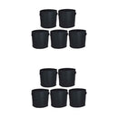 5 Pieces Black Fabric Grow Pots Breathable Plant Bags Smart Plant 1 Gallon