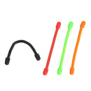 4pcs Silicone Binding Rope Wrap Data Wire Cable Winder Wrap Tie Cinch Strap