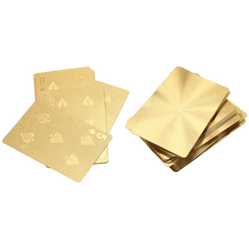 Poker Embossed Game Collection Playing Cards Set Plastic Durable Waterproof I6A2