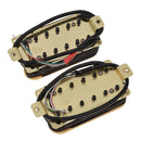 Wired Electric Guitar  Double Coil Pickup Set Neck+Bridge, Beige