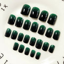 Designer nail tips false french full cover nails art decor finger 24 ï¼D