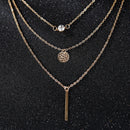 Ladies Necklace Collar Multi Row Necklace Choker Necklace (I)