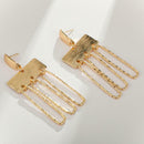 Fashion Geometric Dangle Ear Stud Women Drop Earrings Alloy Jewelry Gift