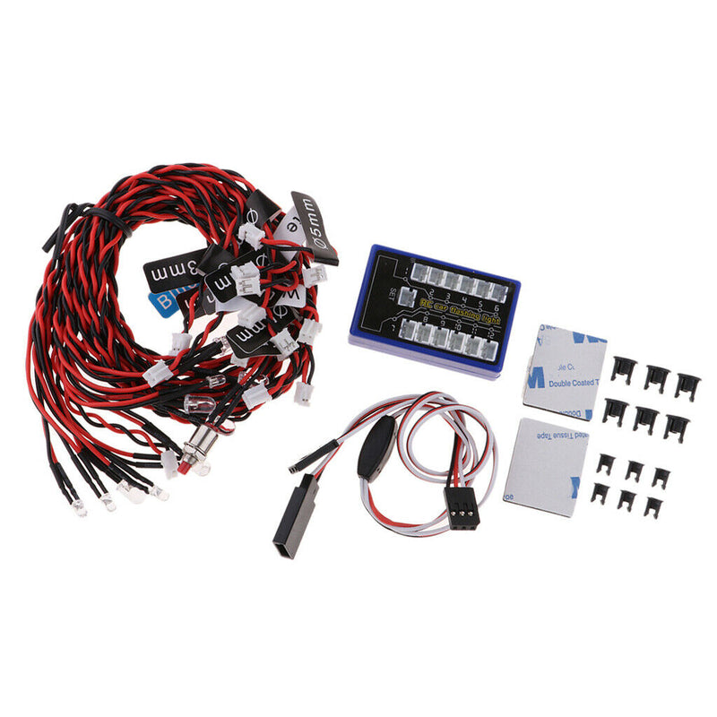Replacement Parts LED Flashing Lights System for 1/8 1/10 HSP Traxxas RC Car