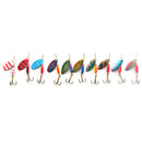 30 X Metal Mixed Spinner Fishing Lure Pike-Salmon Baits Bass Trout Fish Hoo E6B3