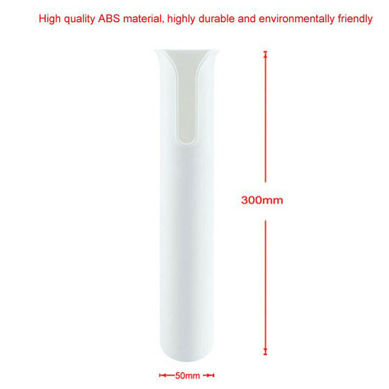 3pack Self Adhesive Boat Single Rod Holder Organizer Yacht Powerboat White