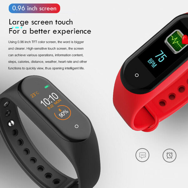 M4 Smart Band Wristband Health Heart Rate Blood Pressure Health Rate Monito X5J2