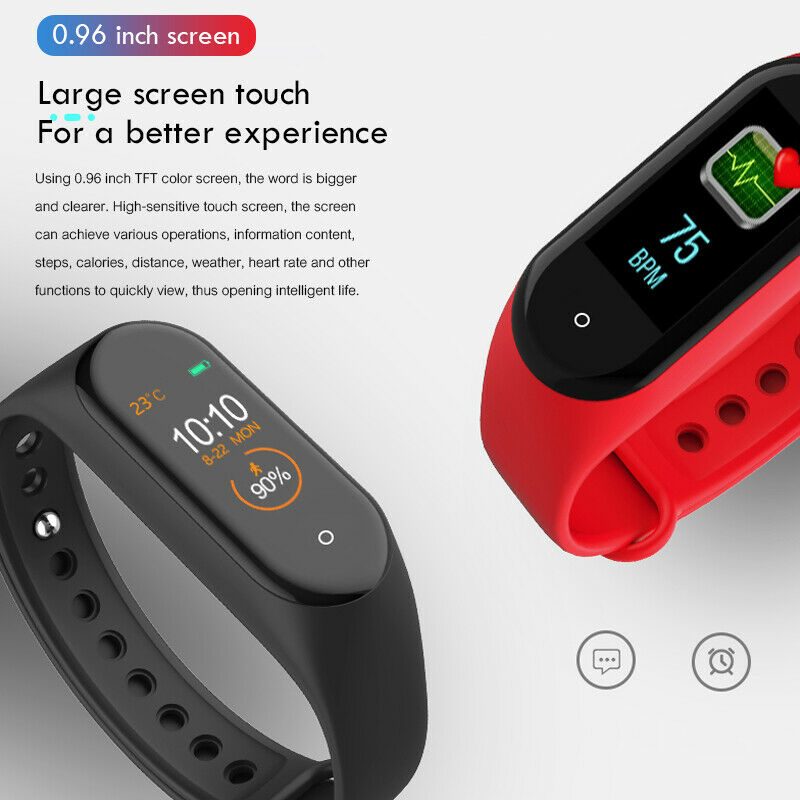 M4 Smart Band Wristband Health Heart Rate Blood Pressure Health Rate Monito X5J2