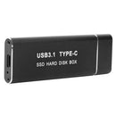 Hard Disk Enclosure Case USB3.1 Type C to M.2 NGFF External Hard Drive SSD Box