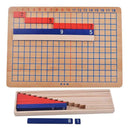 Montessori Educational Beechwood Addition and Subtraction Board Family Set