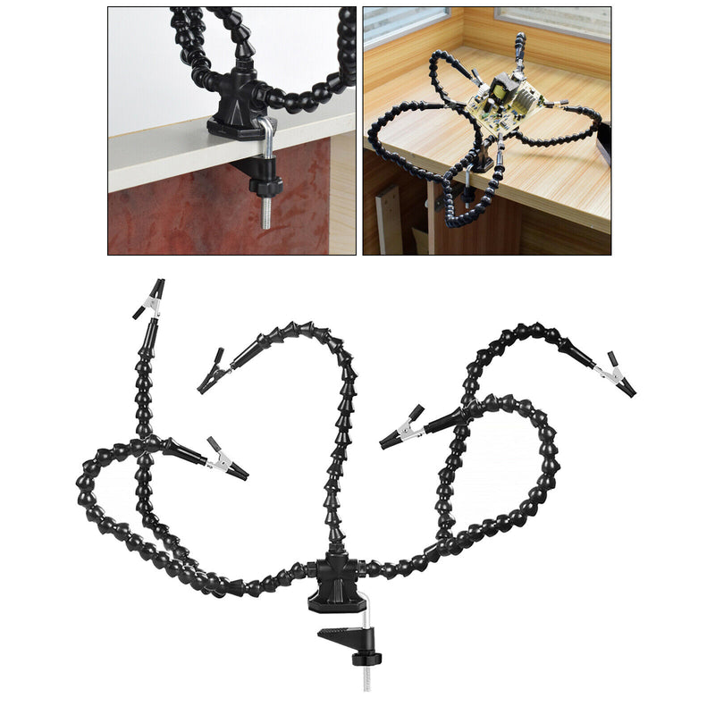 Flexible Helping Hands Third Hand Soldering Tool Five Arms for Craft Lovers