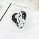 Love Heart Coffee Cup Ghost Brooch Clothes Lapel Badges Ornaments (Style 1) A