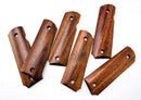 1 Pair Natural Wood Patches Handle Scales Blanks Material for 1911 Grips Models
