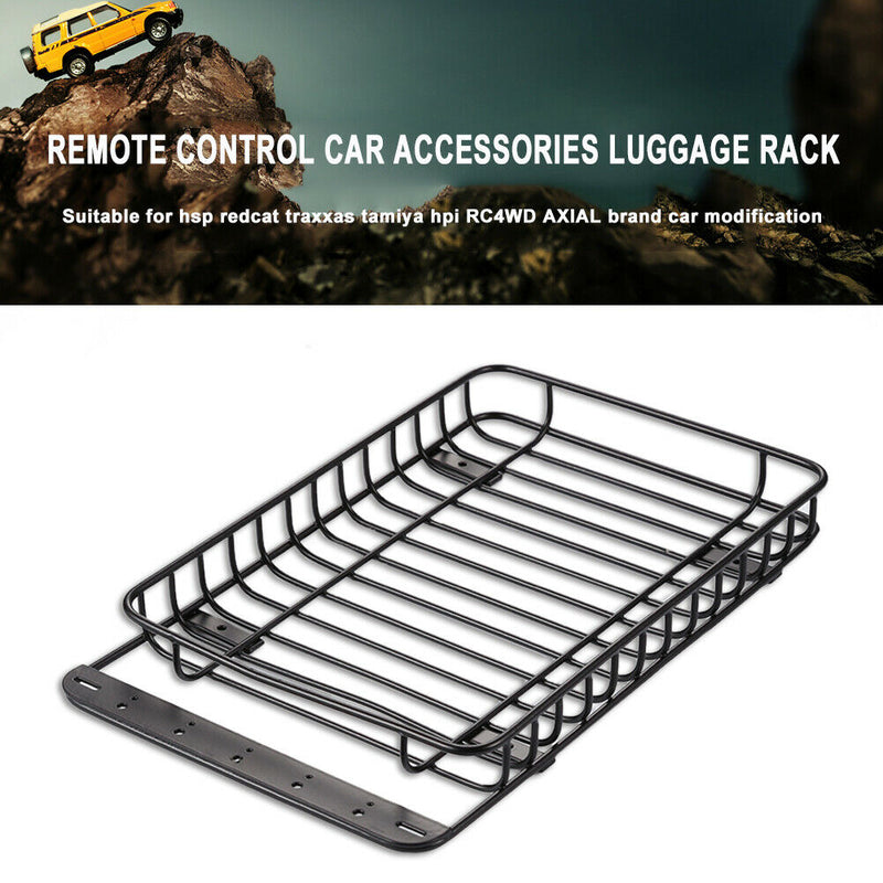 RC Car Rock Crawler Metal Roof Rack Luggage Carrier for Axial ScxIII Trx-4