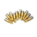 10Pcs/set 1/4" Titanium Coated Anti Slip Hex Shank PH2 Screwdriver Bit 25mm FT