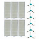 Replacement Side Brushes Filters For Conga 1290 1390 Vacuum Cleaner Spare P B8S8