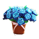 Blue Rose Potted Felting Kits Felt Fabric Crafts for Flower Felt DIY Package